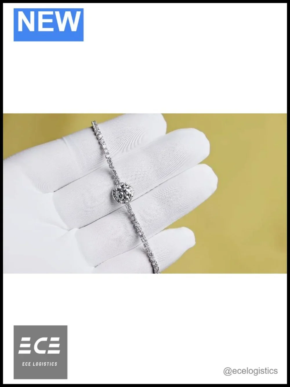 1CT Round Moissanite Tennis Bracelet Lab-Created S925 Sterling Silver